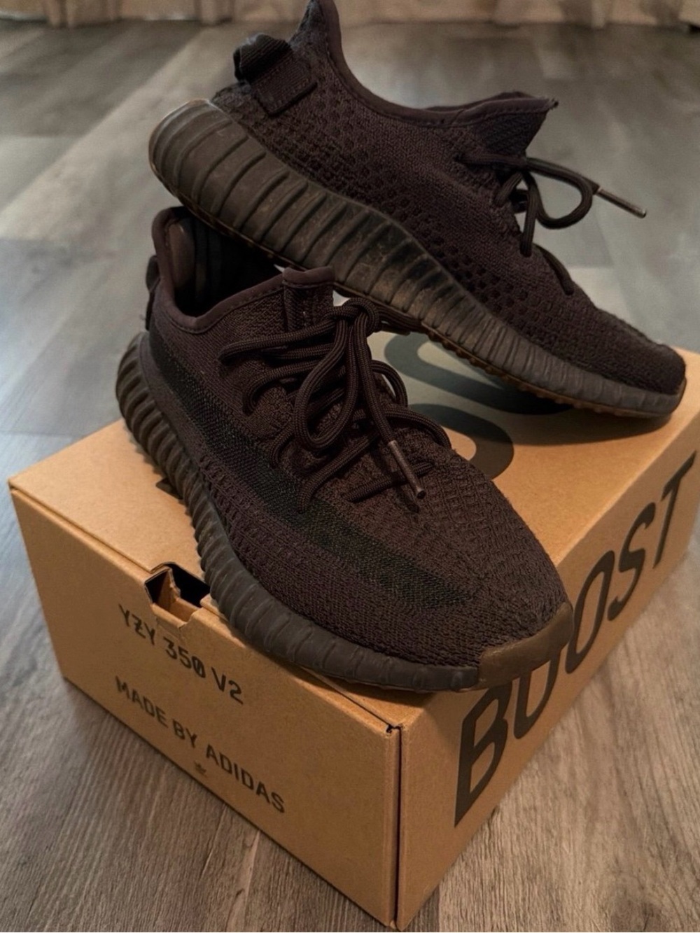Adidas Yeezy Boost 350 V2 Cinder | size 7.5 | black/brown